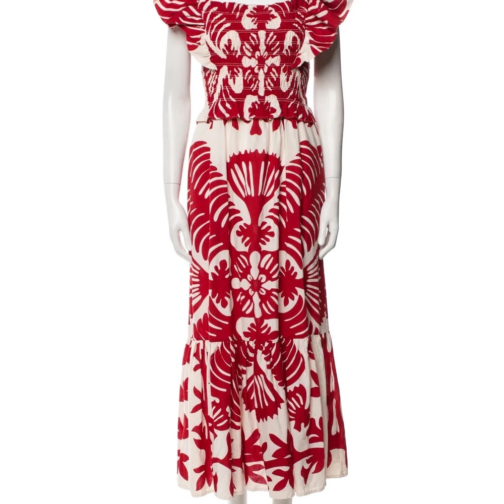 Sea New York Red and White Maxi Dress